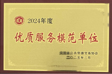 2024年度优质效劳模范单位